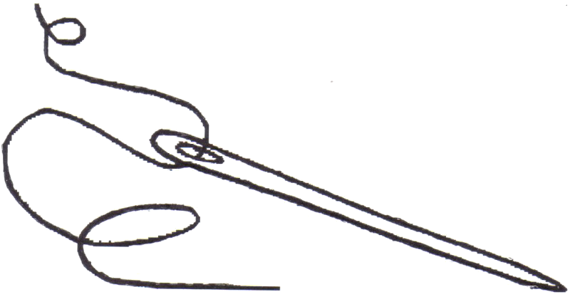 sewing needle and thread clipart